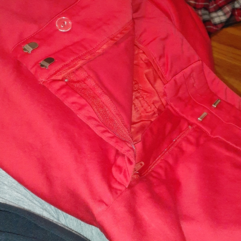 Red Crop Capri Pants in excellent condition! - Picture 4 of 8